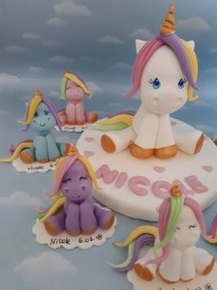 Unicornio centro de torta número - comprar online