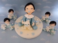 Souvenirs 10 Bebes Porcelana Fria Baby Shower Bautismo - comprar online