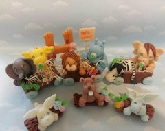 Adorno Torta Tren Animalitos y tronquitos - comprar online