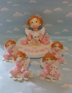 Souvenirs Bautismo Nacimiento 10 Angelitos Bebes Porcelana en internet