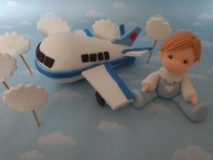 Adorno de torta Avion Porcelana Fria en internet