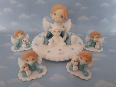 Angelitos 20 Souvenirs Bebés Porcelana Fria Bautismo en internet