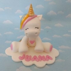 Adorno de torta Unicornio sobre nube