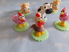 Imagen de Souvenirs 10 Animales Granja Zenón Adorno De Torta