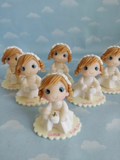 Combo 10 Souvenirs bebes angelitos porcelana fría - tienda online