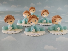 Souvenirs 20 Bebes angelitos bautismo primer añito - tienda online