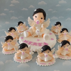 Souvenirs 20 Bebes bautismo y primer añito angelitos/angelitas - comprar online