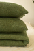 Pie de cama - Waffle verde musgo - comprar online