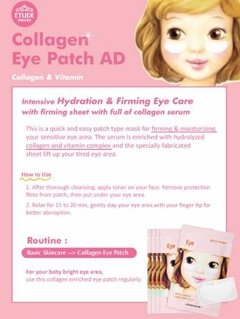 Parches De Colágeno Para Ojos De Etude House Eye Patch - comprar online