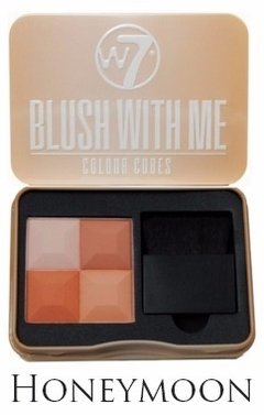 Paleta De Rubor Y Highlighter W7 Blush With Me Colour Cubes - tienda online