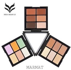 Paleta De Correctores Hua Mian Li Kabuki!!! 3 Tonalidades - Marmat