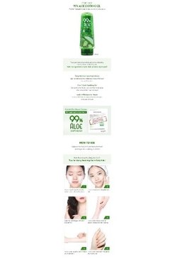 Gel Aloe Vera 99% Etude House. Para Cuerpo Rostro Pelo Corea - comprar online