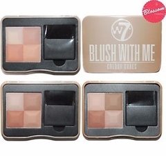 Paleta De Rubor Y Highlighter W7 Blush With Me Colour Cubes en internet