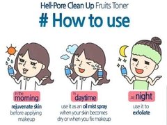 Tónico Exfoliante Hell Pore Cleanup Aha Fruit Elizavecca Cor