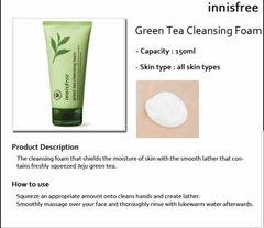 Crema De Limpieza Innisfree De Té Verde. Foam Excelente !!! - Marmat