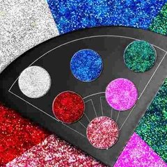 Sombras Glitter Paleta 6 Colores Ucanbe. Divinas!! 2 Varieda - tienda online