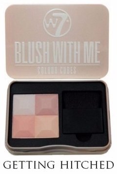 Paleta De Rubor Y Highlighter W7 Blush With Me Colour Cubes - Marmat