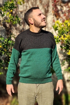 SWEATER BICOLOR HOMBRE en internet