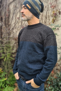 SWEATER BICOLOR HOMBRE