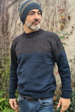 SWEATER BICOLOR HOMBRE - comprar online