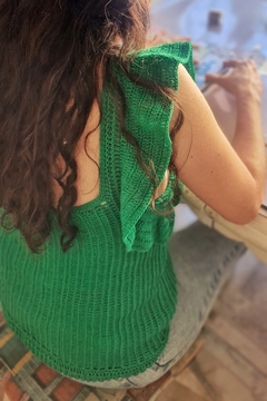 MUSCULOSA PERLA VERDE - Maru Cravero