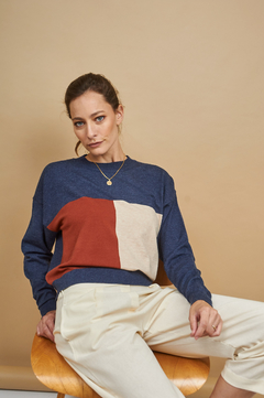 Sweater tricolor SW31 - tienda online