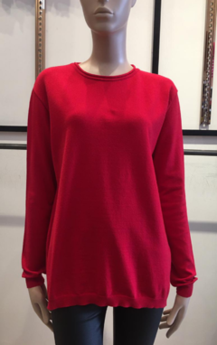 Sweater basico con tajos SW25 - tienda online
