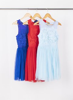 Vestido bordado VI021 S-M-L - tienda online
