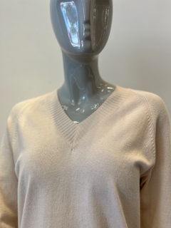 Sweater escote V basico sw88 - tienda online