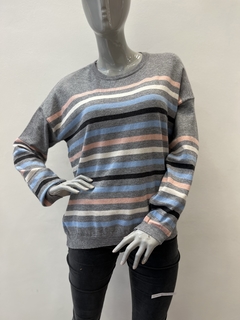 Sweater rayas de colores SW51 - tienda online