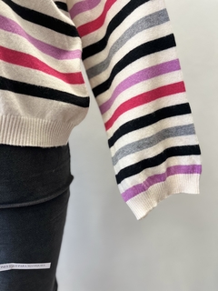 Sweater rayas de colores SW51 - Mayoristas de Avellaneda - ROSE TIENDA -