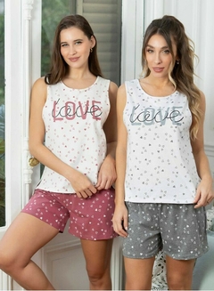 ART 25767!!! AGOTADO !!!PIJAMA DE JERSEY ESTAMPADO LOVE