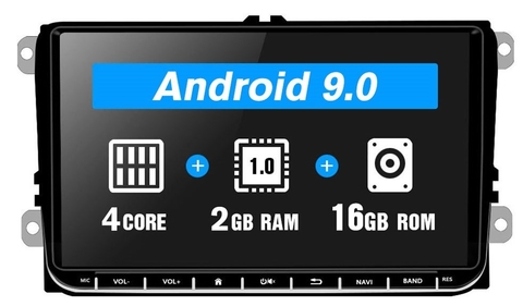 Stereo Multimedia 9" para Volkswagen Beetle / Scirocco 2012-2019 con GPS - WiFi - Mirror Link para Android/Iphone