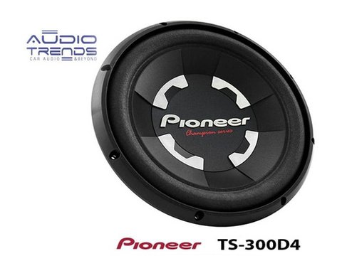 Subwoofer Pioneer 12" TS-300D4 1400w Doble Bobina 400w Reales