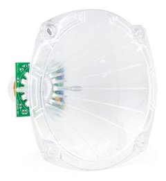 Corneta Difusor Para Driver Bomber Transparente Led Rgb