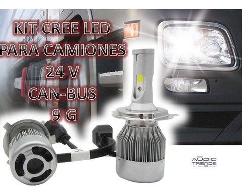 Cree Led Kit Camiones 24v H4 Bi Can-bus 16.000 Lumenes 36w