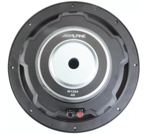 Subwoofer Alpine 12" W12S4 Bobina Simple 250w Reales