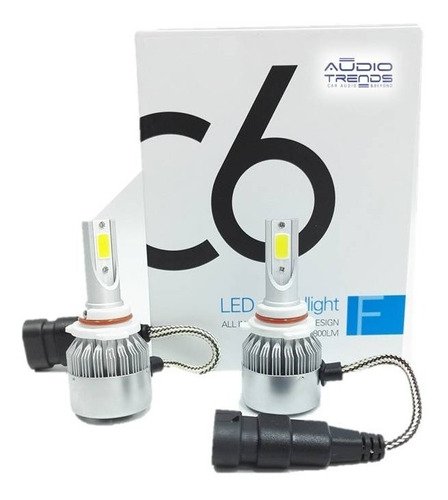 Kit Led Cree Cob H3 9006 C6 - 12000lm -con Cooler