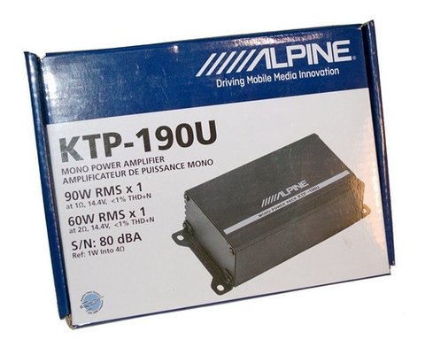 Potencia Alpine Monoblock Ktp-190u 90w Rms X 1