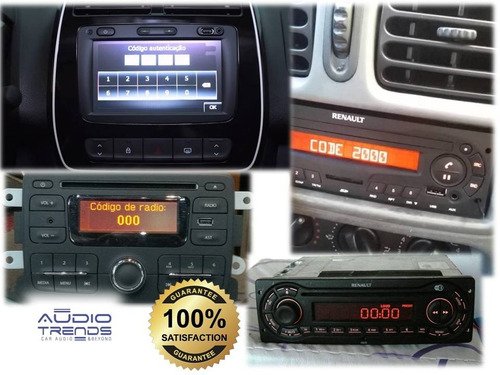 Renault Scenic Reproductor De CD Radio Estéreo GPS Bluetooth USB Aux Con  Código