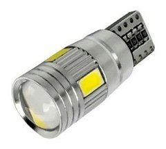 Lampara T10 Posicion 6 Led Cree C/lupa Blanco Frio Can-bus