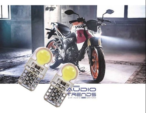 Jgo Led Cree T10 W5w Siliconados Posición P/moto Alto-brillo