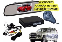 Kit De Sensores y Cámara Trasera Con Display en Espejo Retrovisor Colocado en internet