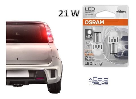 Lamparas Led 1.2w 12v Osram Cool White 6000k Ba15s 1y2 poloS 21w