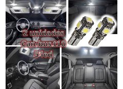 Jgo Lamparas Led T10 5 Led Smd Blanco Frio Can-bus Posicion