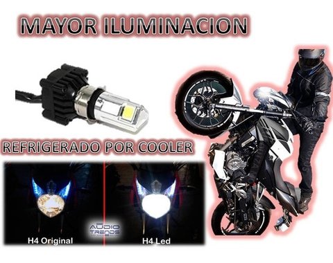 Kit CreeLed Alta Y Baja Para Moto 3400 Lumens