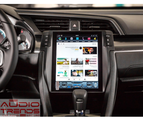 Stereo Multimedia Tesla 10.4" para Honda Civic 2016 al 2019 con GPS - WiFi - Mirror Link para Android/Iphone