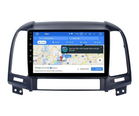 Stereo Multimedia 10" Hyundai Santa Fe 2008 al 2012 con GPS - WiFi - Mirror Link para Android/Iphone