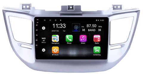 Stereo Multimedia 9" Hyundai Tucson 2016-2019 con GPS - WiFi - Mirror Link para Android/Iphone