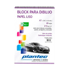 BLOCK PAPEL BLANCO LISO PLANTEC 210GRS X 40H